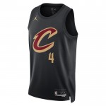 Cleveland Cavaliers Trikot Evan Mobley 4 Jordan 2022-23 Statement Edition Schwarz Swingman - Herren
